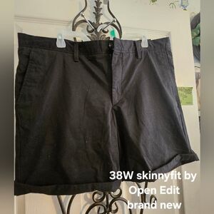 Open Edit  Black Bermuda Shorts